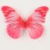 Decor for creativity "Butterfly", two -layer, set of 12 pcs., Size 1 pc. - 5 × 4 cm, red color