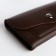 Women's wallet on a magnet, brown color