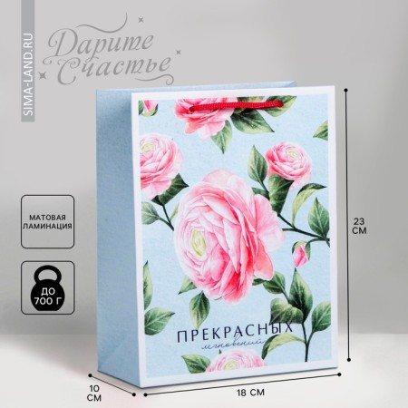 Gift Laminated Vertical, packaging, “beautiful moments”, MS 18 x 23 x 10 cm