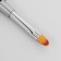 Acryl-gel brush, petal, 14 cm, d-6 × 9 mm, black/silver color