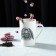 Porcelain shade "Bunny", 380 ml, white color