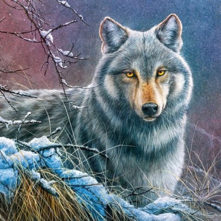 Puzzle "Gray Wolf", 1000 elements-1