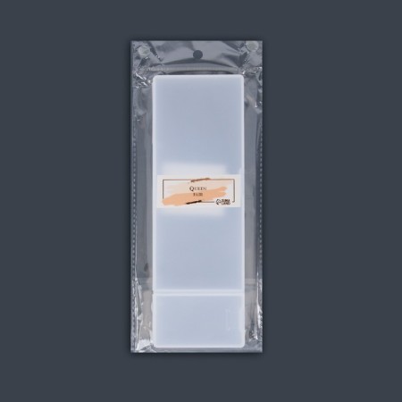 Organizer for storage, with a lid, 2 cells, 7 × 21 × 2.5 cm, white translucent color-4
