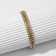 Bracelet with rhinestones "ice" elegance, lines, white-gold color, 18 cm