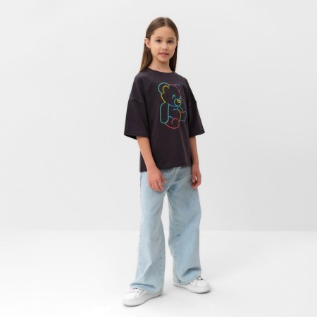Children's Minaku T -shirt "Gummy Bear", graphite color, height 152 cm-1