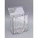 PET box with handles, silver, 20 x 20 x 9 cm