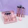 Charming makeup kit: brushes 5 pcs and sponge