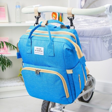 Bag-rug with a changing rug, blue color-1