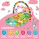 Musical developing rug "Cute animals", Russian voiceing, pink color