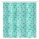 The bathroom curtain "shells", 180 × 180 cm, polyethylene, green color