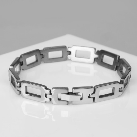 Bracelet male "Atlant" Color silver, 21 cm-1