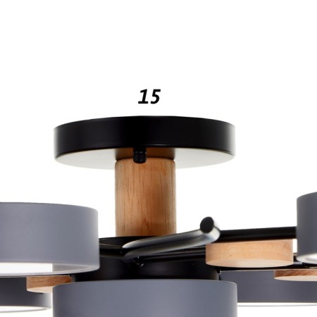 Chandelier 1316/9GR LED 216W 3000-6000K gray 87x87x17 cm Bayerlux-7