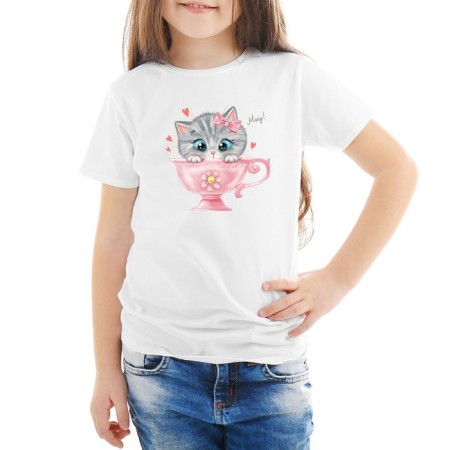 Thermonacle for decorating textile products Children's "Miau!", 14 x 14 cm-1
