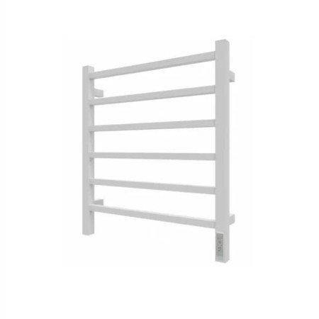 Electric towel Grois ALEX, 500x600 mm, 6 crossbars, lower, white-1