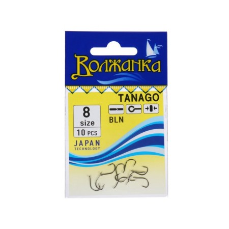 Hooks "Volzhanka", series Tanago, No. 8, 10 pcs.