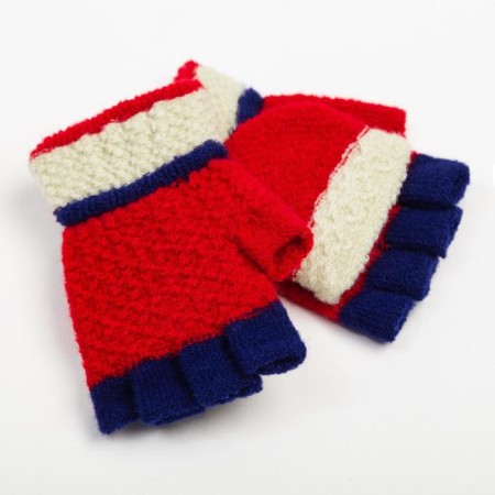 Mitten mittens Children's Minaku, 14 cm, central red-1
