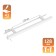 Cappio Frida-stroke-stainless steel handle, D = 12 mm, m/o 128 mm, white color, 4 pcs.