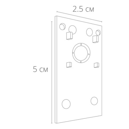 Connector-bunker for the Arte Lamp Linea-Acessories A482033, 0.3x2.5x5 cm, white-2