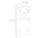 Connector-bunker for the Arte Lamp Linea-Acessories A482033, 0.3x2.5x5 cm, white