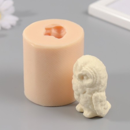 Silicone Mold "Owl" 4,5x4x7 cm mix-3