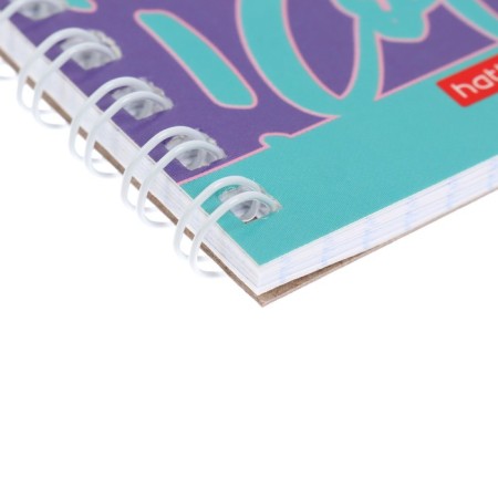 Notebook, A7, 40 sheets, in a cage, on a crest, "Compose dreams", cover coated cardboard, OFSET block-2