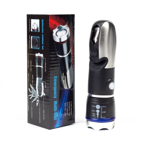 Multitule lamp 6 in 1, 3 watts, 100 lm, OSL, ZOOM, emergency hammer, slinger-8
