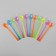 Tablespoons are plastic, in a set 12 pieces, mix colors