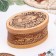 Casket "Hedgehog - Eccentric", oval, 12 × 8.5 × 6.5 cm, birch bark