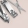 Manicure set, 6 items, in case, black color