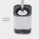 Silicon Savanna toilet brush for toilet, gray color
