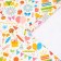 Glossy packaging paper "merry", 100 x 70 cm