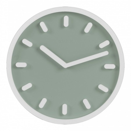 Watch Wall Interior "Classic Rubin", silent, D-30 cm, olive-white, aa-1