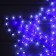 LED figure "Snowflake", 90 cm, Duralight, 280 LED, 220 V, blinking, glow of white/blue