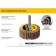 Circle of Lipstand grinding STAYER 36609-080, P80, D Stiles = 6 mm, 80 x 40 mm