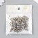 Beads for creativity plastic "Round. Silver" d = 3-8 mm, set 10 grams