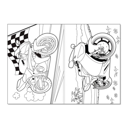 Coloring "motorcycles", A5, 12 p.-1