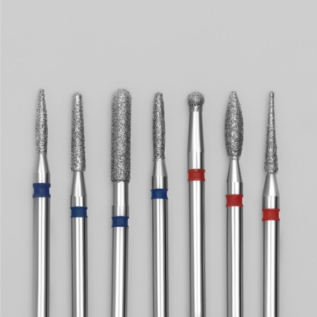 Diamond cutters for manicure, 7 pcs, form and granularity of assorted-2
