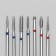 Diamond cutters for manicure, 7 pcs, form and granularity of assorted