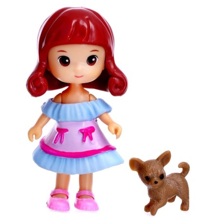 Baby doll "Lilian" with a pet, mix-4