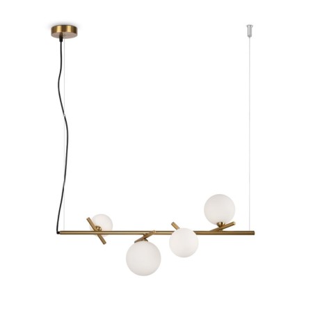 Suspended lamp Freya Fr5259PL-04BS Blossom, 920x260x1730 mm, G9, 4x25W, brass color