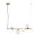 Suspended lamp Freya Fr5259PL-04BS Blossom, 920x260x1730 mm, G9, 4x25W, brass color
