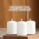 Set of candles - cylinders, 4x5 cm, set 3 pcs, white