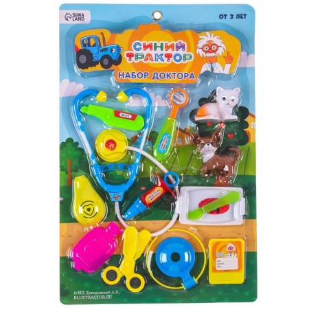Dr. Veterinar, Blue Tractor, 12 items, mix