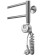Domoterm electric heated towel rail "Medea" P8, 500x800 mm, right, chrome