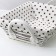 Basket for storage laid handmade Daulaan "Goro", 30 × 20 × 7 cm, chocolate-white color