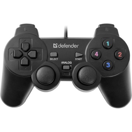 Defender Omega USB gamepad, wired, vibration, for PC, USB, black