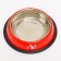 A bowl with a non -slip base with a print, 445 ml, red