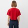 T-shirt shortened female Minaku Oversize Fit: Fuchsia Color, Rr. 46