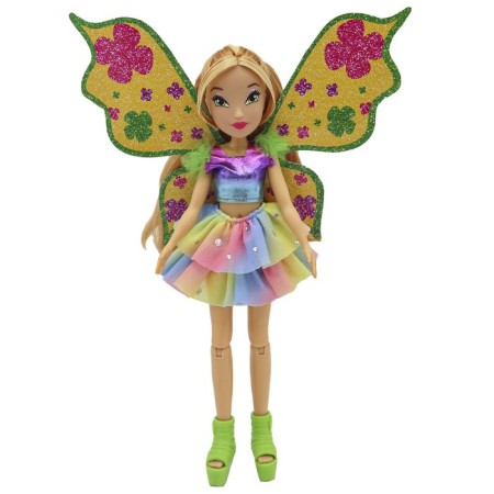 Winx Club Bling The Wings "Flora", with wings and glitter, 24 cm-1