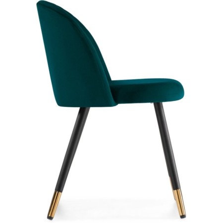 GABI Metal/velor, black/green 50x52x79 cm chair-2
